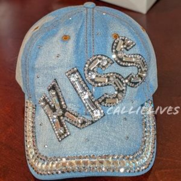 Callie Lives Accessories - 🔆HP💝Denim Embellished baseball cap Callie Lives